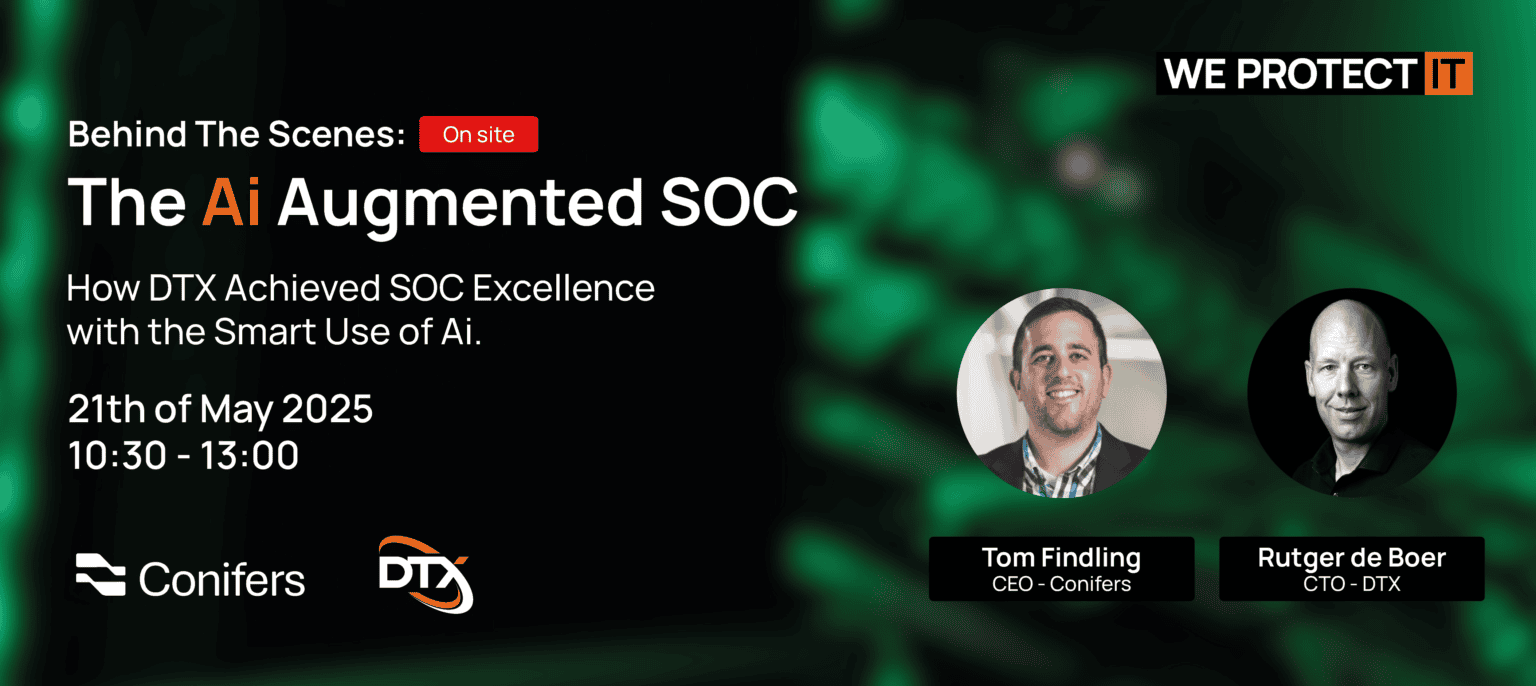 The Ai Augmented SOC Conifers Email Banner On site 1